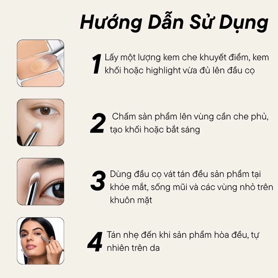 Cọ Che Khuyết Điểm BH Cosmetics Concealer Brush BH521